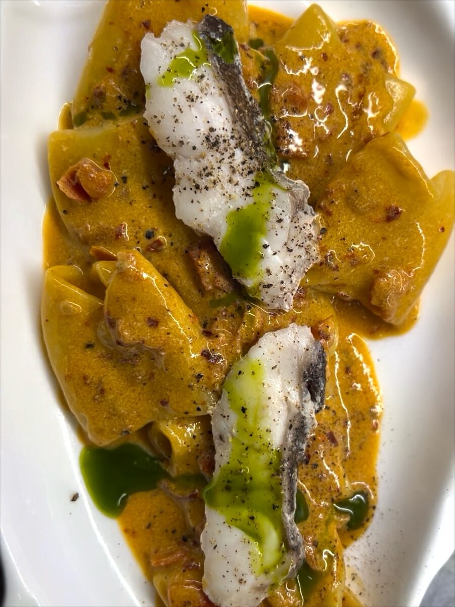 Paccheri alla cernia con pomodorini — Dal Capitano